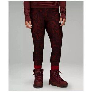 Lululemon Team Canada Chase the Chill HR Tight 28" Sz 4 Metamorphosis Red